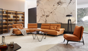 Product picture：Furniture factory 明亨智能 Home Furniture product name 《Light luxury large-space sofa》议价