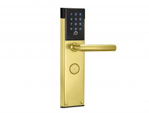 Product picture：Furniture factory 日翔科技 Smart home product name 《Gold Steel Two-color Handle Smart Lock》议价