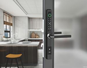 Product picture：Furniture factory 日翔科技 Smart home product name 《Black interior intelligent control door lock》议价
