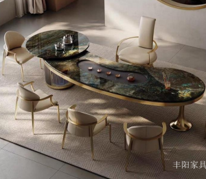 Product picture：Furniture factory 丰阳家具 Home Furniture product name 《Exquisite Stone Irregular-shaped Tea Table》议价