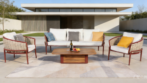 Product picture：Furniture factory 正缇户外 Outdoor furniture product name 《Aluminum frame rattan outdoor sofa》议价