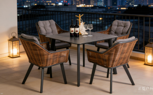 Product picture：Furniture factory 正缇户外 Outdoor furniture product name 《Wicker square table and lounge chair》议价