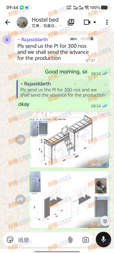 Guangdong MuQi Furniture Co., Ltd.past-Case：Repeat Bulk Order from Indian Buyer【图2】