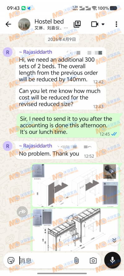 Guangdong MuQi Furniture Co., Ltd.past-Case：Repeat Bulk Order from Indian Buyer【图3】