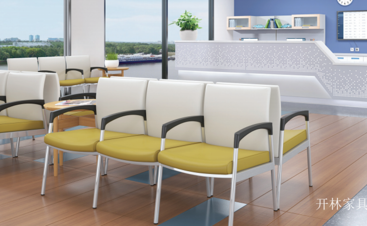 开林家具 Medical furniture Product 《Two-color row of waiting chairs》 开林家具 Medical furniture Product 《Two-color row of waiting chairs》【图2】