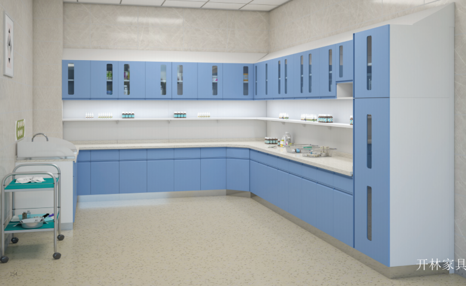 开林家具 Medical furniture Product 《L-shaped medical disposal cabinet》 开林家具 Medical furniture Product 《L-shaped medical disposal cabinet》【图0】