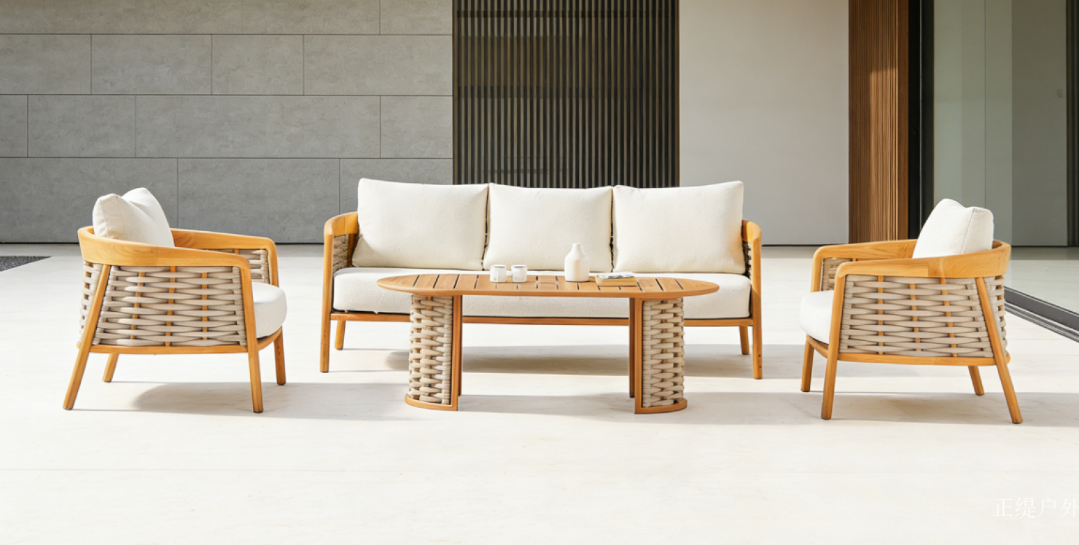 正缇户外 Outdoor furniture Product 《Wooden rattan outdoor tables and chairs》 正缇户外 Outdoor furniture Product 《Wooden rattan outdoor tables and chairs》【图2】